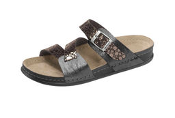 Шлепки, антрацитовые