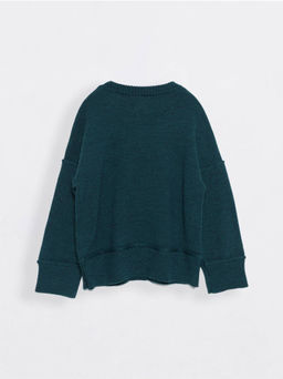 CONTE Oversize-джемпер из пряжи с мериносовой шерстью LDK 113 emerald - Conte elegant фото 3