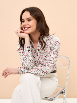 Рубашка с контрастной стойкой OD-737-6 - Tantino фото 6