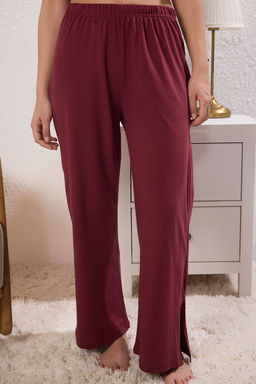 Trendyolmilla Bordo-Cok Renkli %100 Pamuklu Kalpli ve Y?rtmac Detayl? Orme Pijama Tak?m? THMSS25PT00277  фото 7