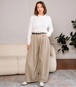 Джинсы #КТ8512 (2), бежево-серый