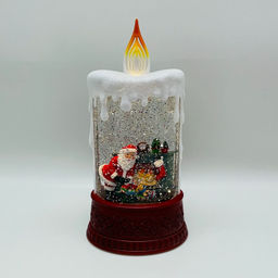 Новогодний декор стекло - Ночник-свеча 25 см (арт. WDL-23016A/B/D) в ассортименте - Ип лебедев о.ю фото 11