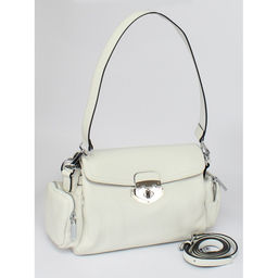 Сумка женская натуральная кожа GU 2033-3626, 1отд, плечевой ремень, белый SALE 259847 - Adelia фото 6