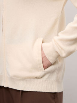 Кардиган из кашемира женский 08482 кремовый