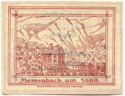 Банкнота 50 геллеров 1920 года Австрия  Форхдорф (нотгельд)