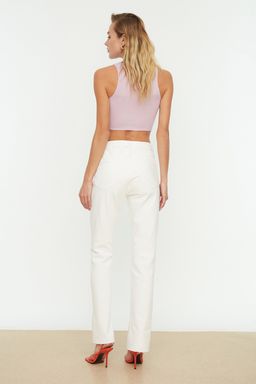 TRENDYOLMILLA Siyah Y?rtmacl? Yuksek Bel Flare Jeans TWOAW22JE0382  фото 29