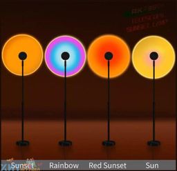Лампа Закат / Регулирующий по высоте штатив / Проектор радужный закат / светодиодный ночник / проекционный светильник, RGB1_rainbow, 1301016, 1301017, RGB1_redsunset, 1301018