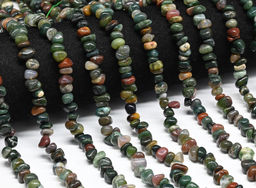 Бусины из агата индийского галтовка 7*4мм, 40см, 85 бусин Радуга камня