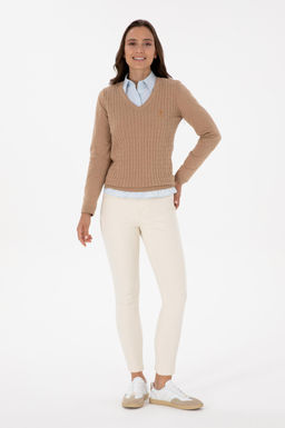 Kad_n Ta_ Slim High Waist Fit Jean Pantolon