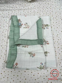 Муслиновое одеяло-плед для малышей