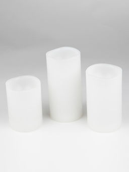 ULD-F050 WARM WHITE CANDLE SET3 Фигура светодиодная Свеча на батарейках 2АА (не в/к), в составе набора из 3 штук. 1 светодиод. Теплый белый свет. TM Uniel - Volpe фото 2