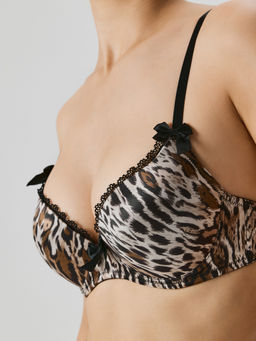 Infinity / Бюстгальтер Push-up жен. Basio темно-коричневый принт