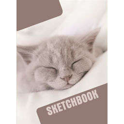 Скетчбук А6, 60 листов на гребне по короткой стороне Соня, обложка мелованный картон, твёрдая подложка, блок 100 г/м - Calligrata фото 5