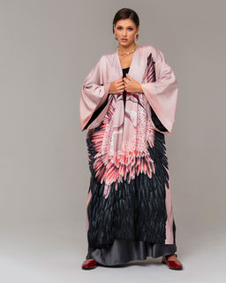 авторское мегаэффектное Японский шёлк / Армани-шёлк кимоно - Sahar art lab фото 4