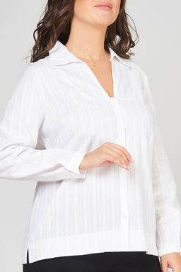 Блуза белая офисная - Olsi фото 4