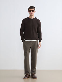 Bisiklet Yaka Erkek Triko Kazak