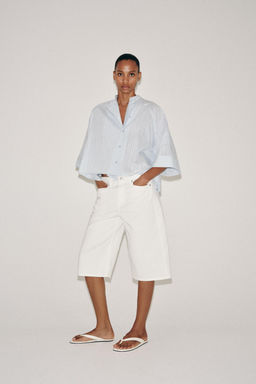 CAMISA ASIM?TRICA RAYAS ZW COLLECTION / Azul