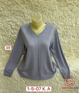 Свитер женский с v-вырезом - Bruno фото 10