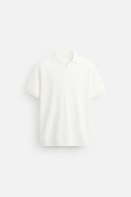 TEXTURED KNIT POLO SHIRT - Zara фото 26