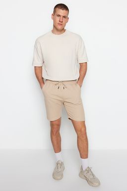 Lacivert-Bej Regular Kordonlu 2 Li Paket Sort & Bermuda TMNSS23SR00076