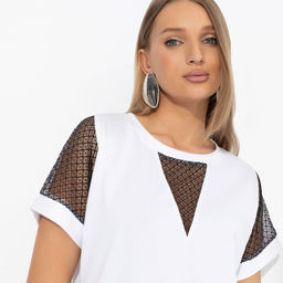 Футболка комбинированная, Всегда нарядна (extra) - Charutti фото 3