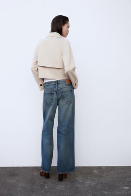 SHORT FAUX SUEDE TRENCH COAT - Zara фото 4