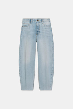 JEANS ZW COLLECTION BARREL TIRO ALTO / Azul claro - Zara фото 5