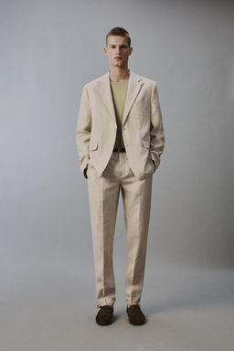 BLAZER TRAJE 100% LINO / Beige claro