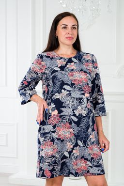 Платье женское из милано Амалия узор