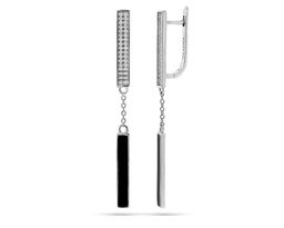 Серьги из серебра эмаль, МЦВА365