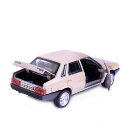 Машина металл LADA-21099 "Спутник" 12 см, (откр. двери, багаж, бежевый) инерц, в коробке
