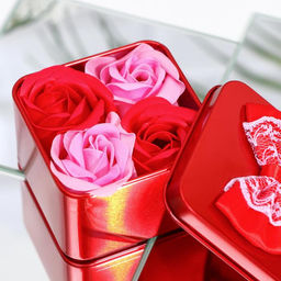 Мыльные розы, розовые и красные, набор 4 шт. - SB BEAUTY фото 4