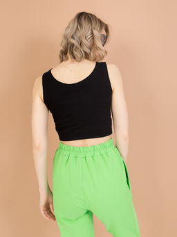 Кроп-топ из футера