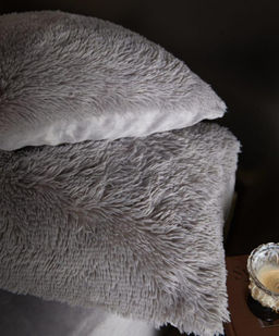 Меховой КПБ Mency Однотонный MMENO004 Евро