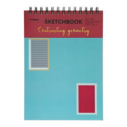 Скетчбук 30 листов, для пастели, жетская обложка, плотность 130 гр, Геометрия МИКС (18х25см) 96891 - Simaland фото 3