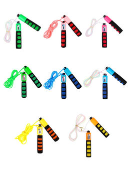 Скакалка спортивная ONLYTOP, 2.8 м, регулируемая, со счётчиком, цвет МИКС