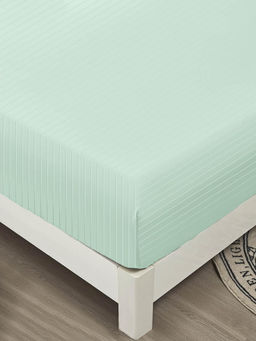 Простыня Страйп на резинке Мерцана MERCS002 (Мятный) 120x200
