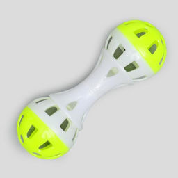 Набор игрушек для кошек: гантель 11 см, мышь 4 см, шар 4 см, цвет МИКС