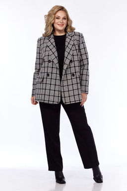 Жакет Элль стиль 2325/1ж черно-белый фото 3