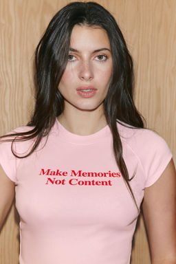 CAMISETA TEXTO / Rosa - Zara фото 2