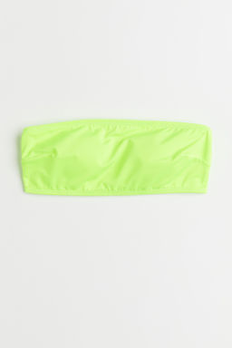 Top de bikini bandeau con relleno