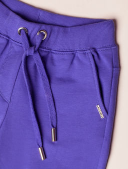 VILATTE / Брюки из премиального футера с золотистой фурнитурой для девочки  фото 2