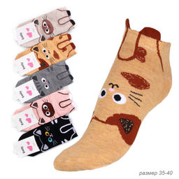 Носки женские р. 35-40 короткие / L707 /уп 40/120/ ОДНА ПАРА - Галеонтрейд фото 2