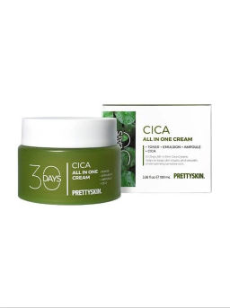 Cream 30 Days All In One Cica - Крем универсальный для лица с центеллой азиатской (+тонер+эмульсия+ампула+центелла), 100 мл