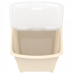 Контейнер для продуктов 10,5л, 33,7х23,8х21,7см, откидная крышка с отверстиями, полипропилен, слоновая кость (Россия) - Домашняя мода фото 5
