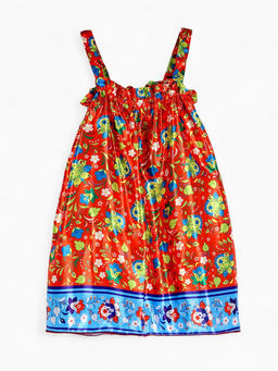 Сарафан русский народный «Русская девица», рост 110-128, красный