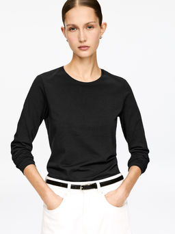 Camiseta ajustada de manga larga - H&m фото 3