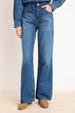 Mavi DOKUMLU Yuksek Bel %100 Pamuk Wide Leg Jeans TWOSS26JE00114 - Trendyolmilla фото 5