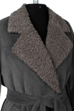 02-3192 Пальто женское утепленное (пояс) - El podio фото 11