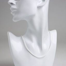 Цена за 10 шт. Шнурок нейлоновый d=1.5 мм, 43 см + удлинитель, белый